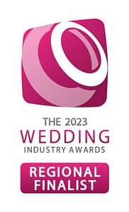 The Wedding Industry Awards 2023 Regional Finalist badge for Wards Photo Booths Wolverhampton